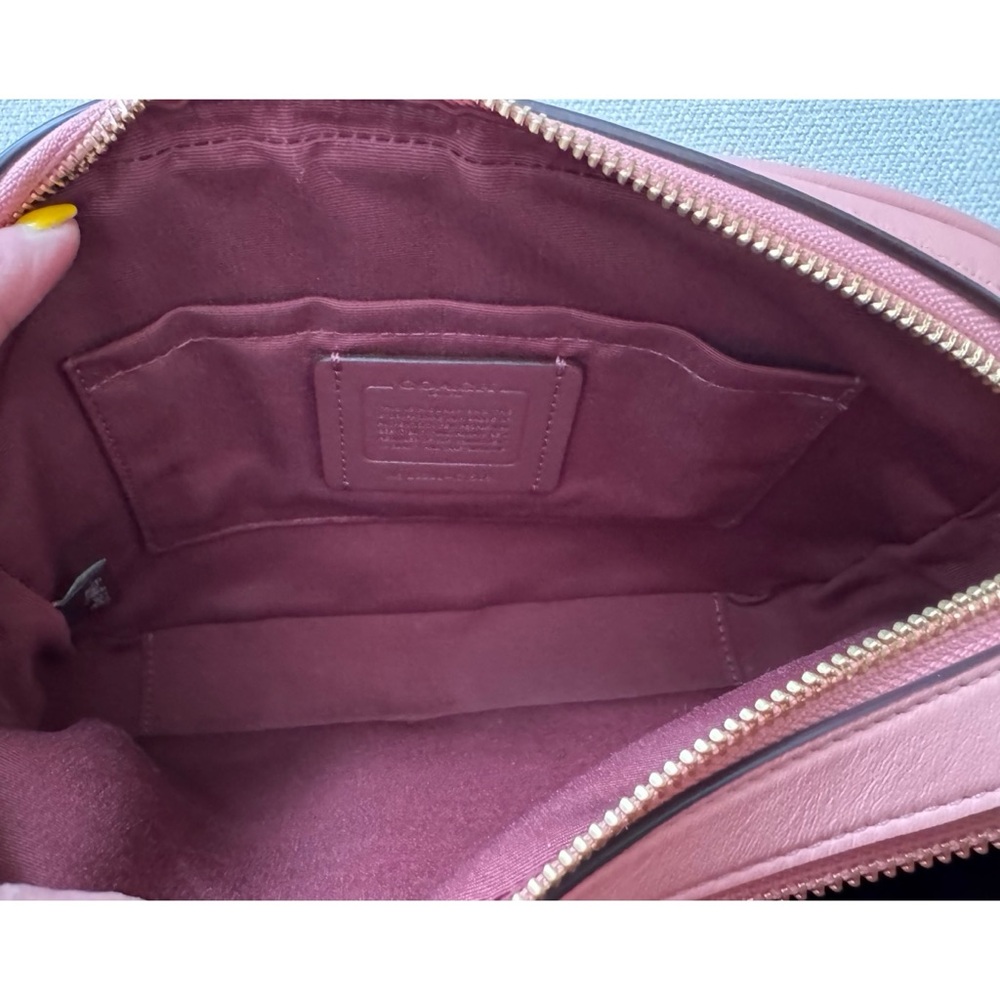 Coach CANDY PINK Puffy Jes Crossbody with Linear Quilting - Picture 9 of 14